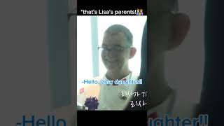 Lisa returned to visit her family after a long time!!👨‍👩‍👧💖 #blackpink #lisa #jisoo #jennie #rosé