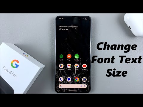 How To Change Font Text Size On Google Pixel 8 / Pixel 8 Pro