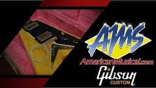 Video thumbnail for Gibson Custom Shop 1958 Korina Flying V - American Musical Supply by American Musical Supply