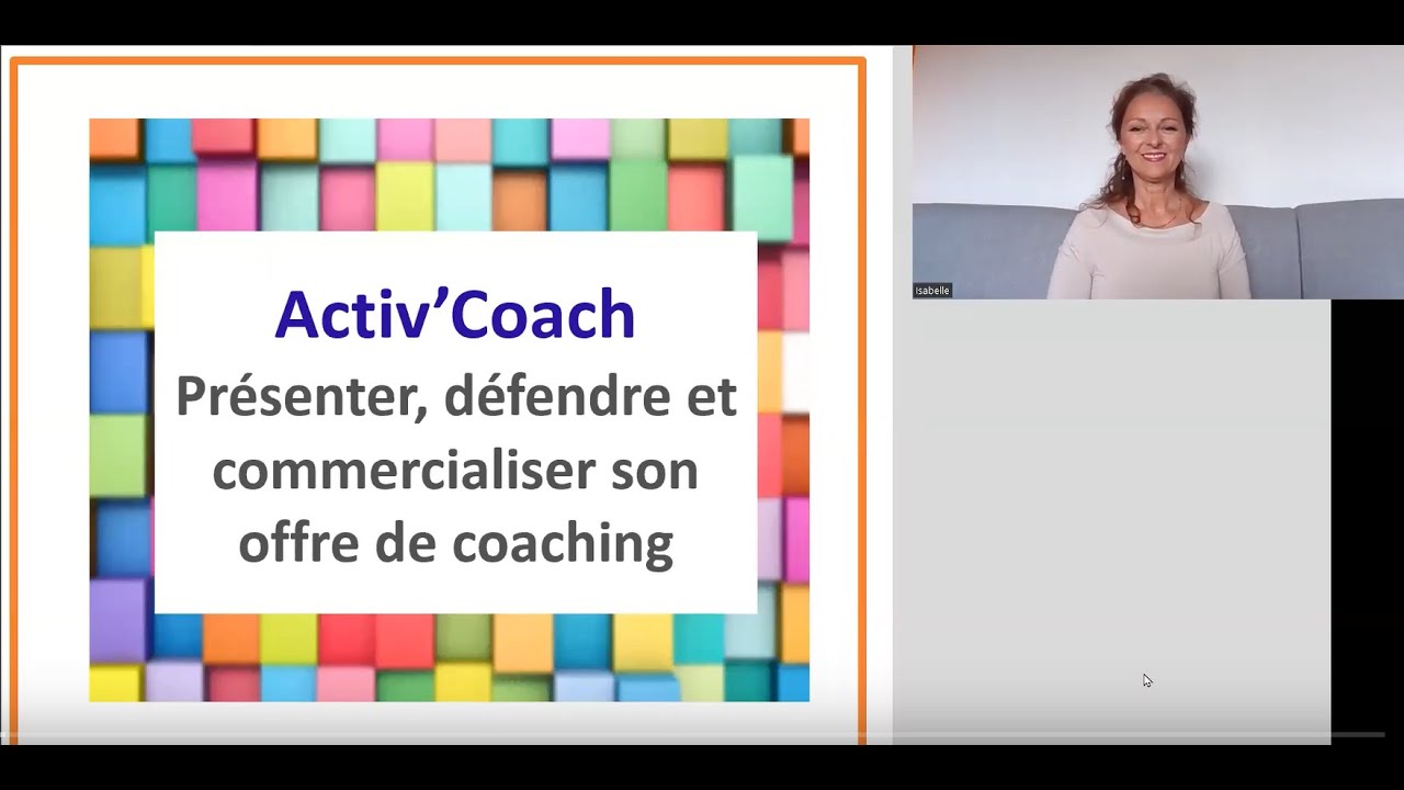 Représentation de la formation : Activ'Coach E-Learning : 9 heures de vidéos + 2 séances de coaching individuel
