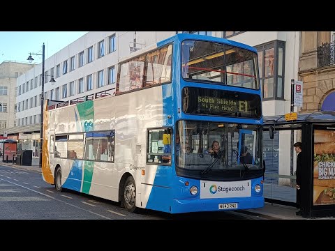 *RECENTLY REPAINTED* Stagecoach NE ALX400 Trident 17643 Open Top Leaves South Shields Interchange