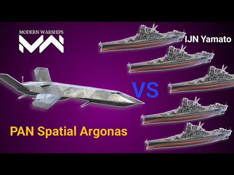 Modern Warships Argonas Vs Yamato. 1vs5