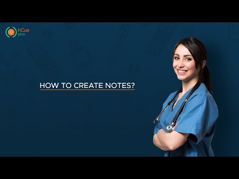 hCue's Practice Management Software : How to create Notes?