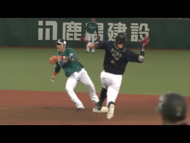 【1回表】40個目!! バファローズ・糸井が初回から足で魅せる!! 2016/8/12 L-Bs