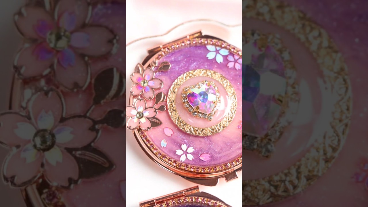 【リクエスト】夜桜グラデーション#レジン #diy #art#craft #resinart#resin#diy#変身アイテム