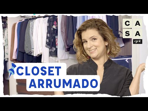 CLOSET: como organizar as roupas em gavetas, prateleiras e cabides nos armários | Manual da Micaela