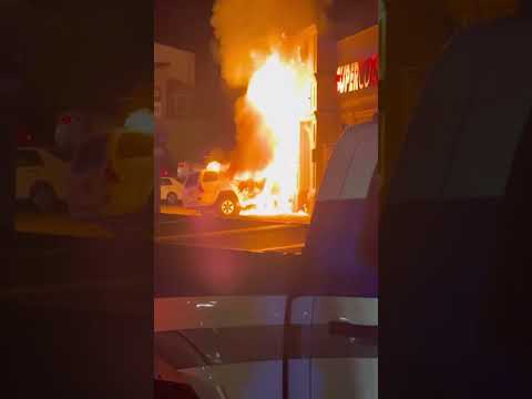 WATCH: Building explodes after three-car crash