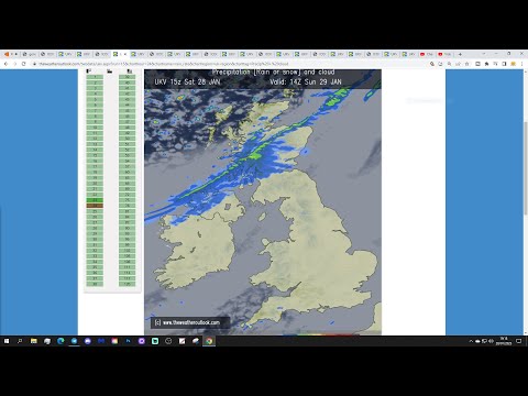 UK Weather Forecast: Turning Wet And Windy In The North (Sunday 29th January 2023)