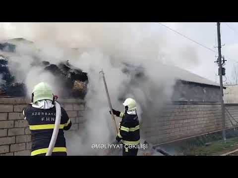 Qəbələ rayonunun Nic qəsəbəsində yanğın baş verməsi barədə məlumat