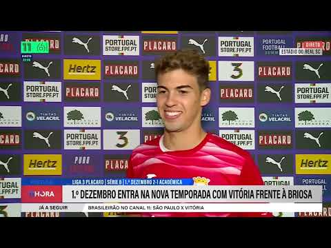 Flash pós-jogo 1ª jornada SU 1º Dezembro 2-1 Académica OAF