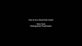 How to be a Good Club Coach