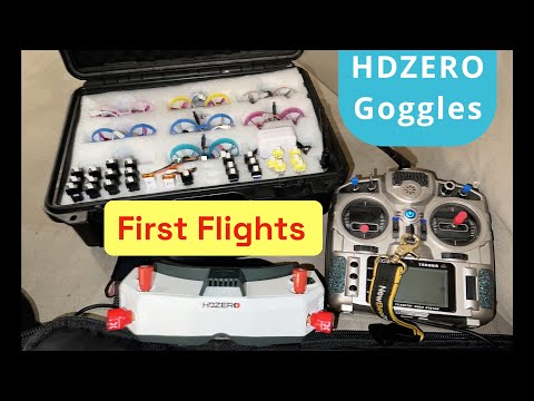HDZero Goggles first flight, Not a Review, Just having Fun flying my drone. New Year / New goggles