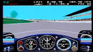 Indianapolis 500 on Commodore Amiga. Gameplay & Commentary