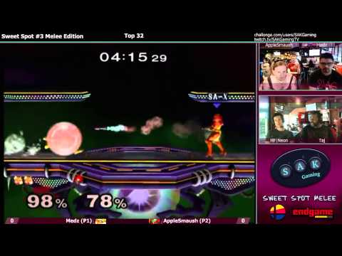 Sweet Spot Melee #3 Top 32 - AppleSmaush vs Medz