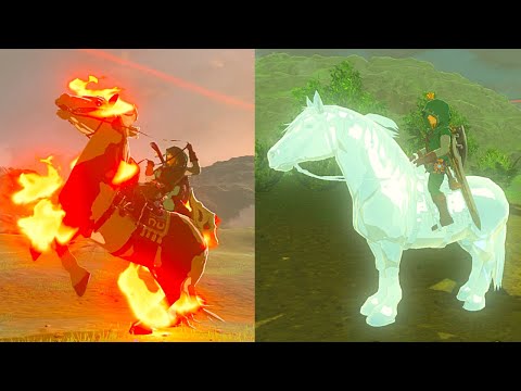 Comment obtenir le cheval de glace et le cheval de feu - Zelda BOTW