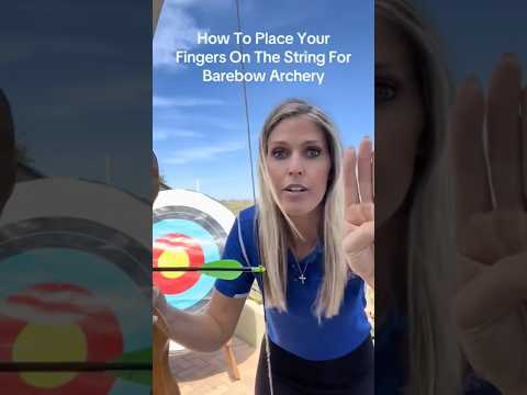 Beginner Archery Finger Placement! #archer #archery #motivation #bow #coaching