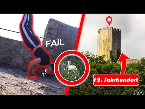 FAIL! Handstandversuch auf einer ALTEN BURGRUINE…❌😭