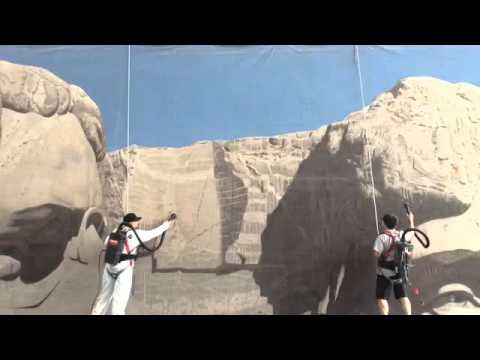 Mount Rushmore Gets a Cleaning