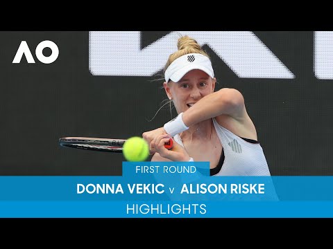 Donna Vekic v Alison Riske Highlights (1R) | Australian Open 2022