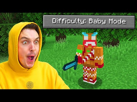 INSANE BABY MODE Minecraft with LazarBeam