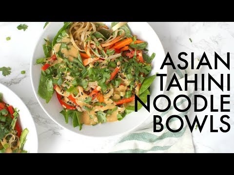 ASIAN TAHINI NOODLE BOWLS | This Savory Vegan