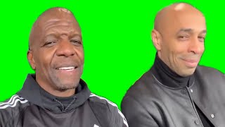 Terry Crews and Thierry Henry green screen