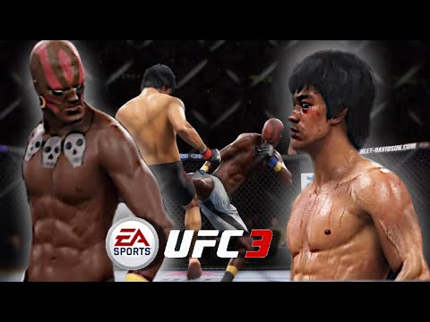 BRUCE LEE vs DHALSIM (Yoga Master of Street Fighter) UFC3