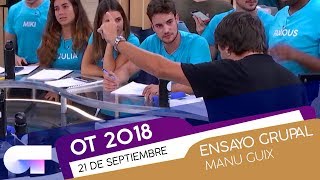 ENSAYO GRUPAL con MANU GUIX | OT 2018