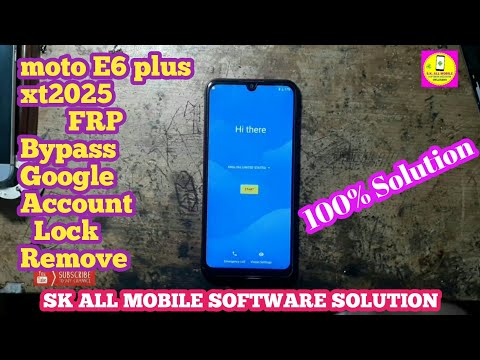 moto E6 plus xt2025-2 frp bypass Google Lock Remove