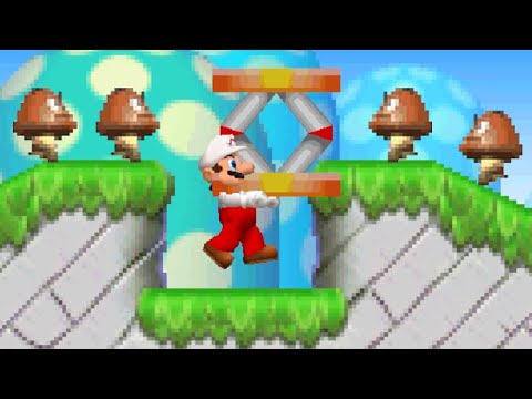 New Super Mario Bros. Wii DS 4K Walkthrough - World 1 Part 1 [100%]