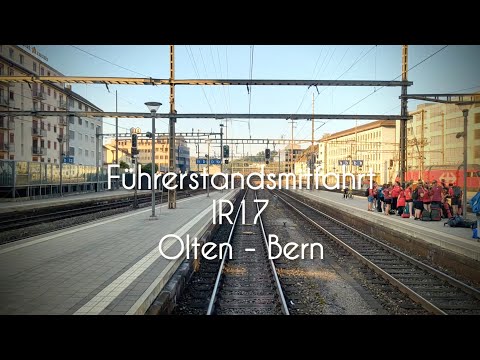 Cab ride on the IR17 from Olten to Bern in a BLS RABe 515.