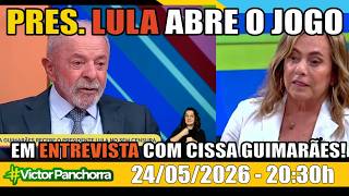 PRESIDENTE LULA ABRE O JOGO E RESPONDE TODAS AS PERGUNTAS DE CISSA GUIMARÃES EM ENTREVISTA LONGA!