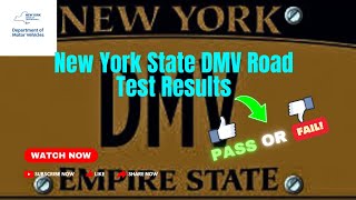 New York State DMV Road Test Results