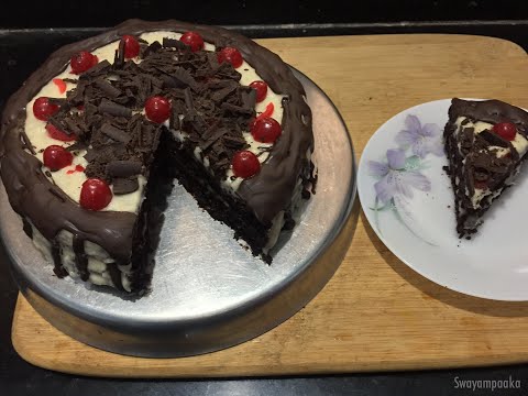 Vegan Cake Recipe | Vegan Black Forest Cake Recipe  | Chocolate  cake  recipe