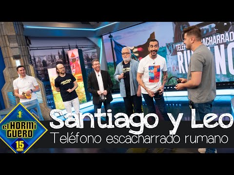 Leo Harlem y Santiago Segura protagonizan un teléfono escacharrado rumano - El Hormiguero