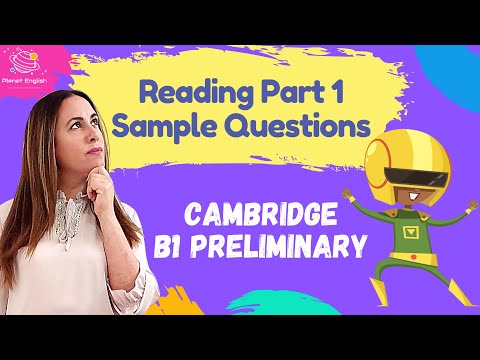 Cambridge B1 Preliminary | Sample Questions - Reading Part 1