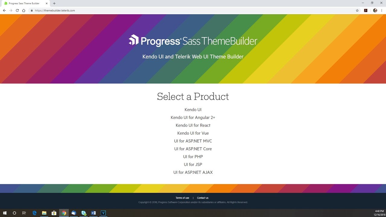 Using the Progress Sass ThemeBuilder with Your Kendo UI App