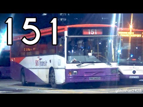 [SBST] (Retired) Night Run - SBS2822H on Service 151 - Volvo B10M MKIV DM3500