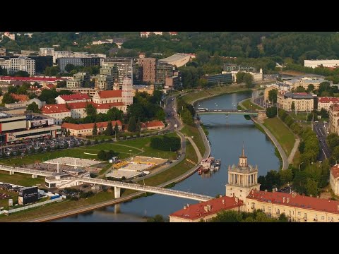 Aerial Views of Vilnius (Lithuania)