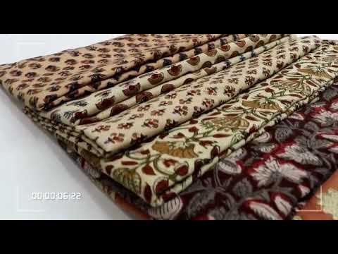 Exporter Hand Block Kalamkari Printed Cotton Dress Material