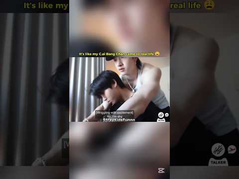 Bang Chan in my C.ai behaves like this😳 #chansung #bangchan #hanjisung #straykids #shorts