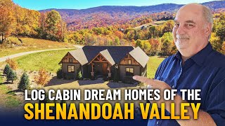 Shenandoah Valley VA Log Homes Tour | Privacy Acreage And Natural Retreat Lifestyle