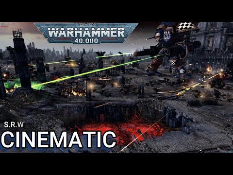 HUGE BATTLE [WH40k cinematic] Imperial Guard, Imperial Fist vs ORKS.