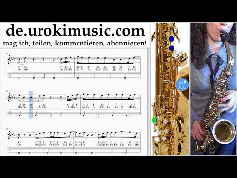Saxophonunterricht (Alt) Vaina Loca - Ozuna x Manuel Turizo Noten Lernen um-ih995