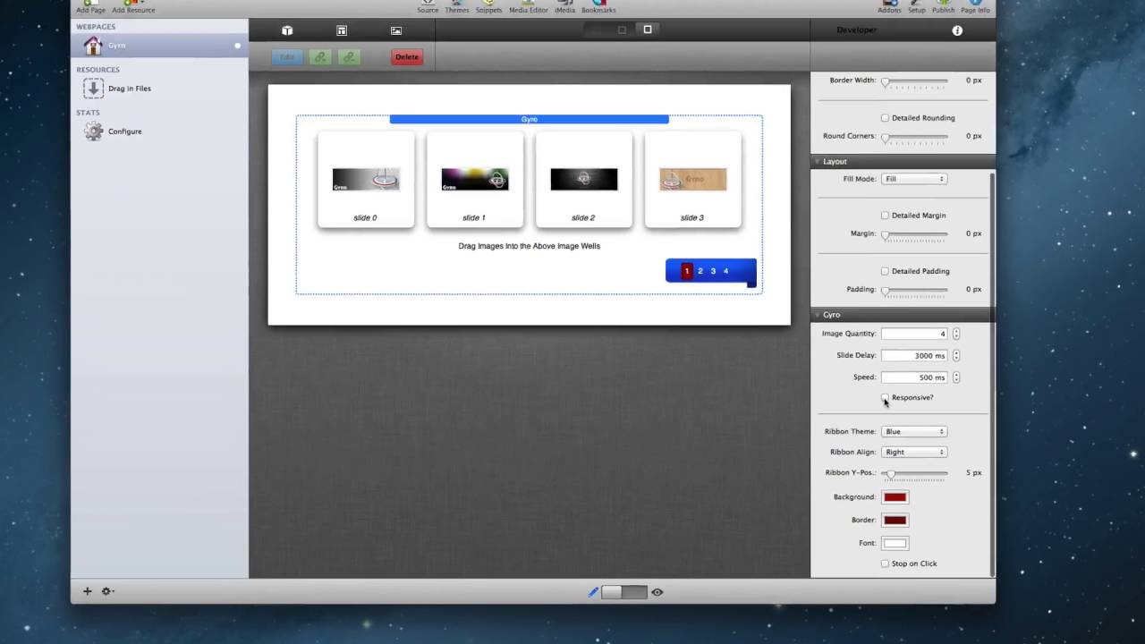Gyro 2 Stack for RapidWeaver