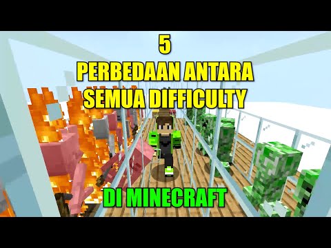 5 Differences between Difficulty Peaceful, Easy, Normal, Hard and Hardcore in Minecraft