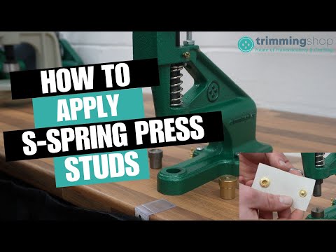 How to apply S Spring Press Studs using the Green Machine