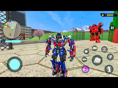 Jet Robot Car Transformation Simulator - Android Gameplay