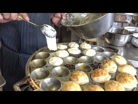 Ceske Livance, Little Pancakes from Prague and Czech Republic. Street Food