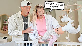 SWAPPING OUR BABY WITH A DOLL?! Watch Her Hilarious Reaction!